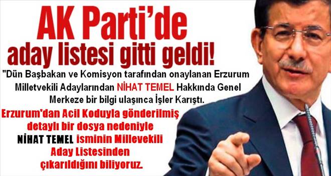 AK Parti Erzurum Listesi Gitti Geldi.....