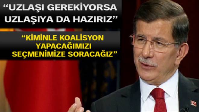 Davutoğlu`dan flaş koalisyon açıklaması 