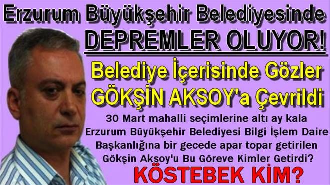Erzurum Büyükşehir Belediyesinde Gözler Bilgi İşlem Daire Başkanı Gökşin Aksoy´a Çevrildi.
