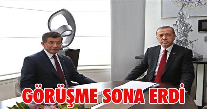 Erdoğan-Davutoğlu görüşmesi sona erdi