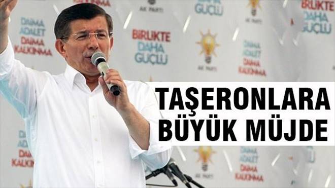 Başbakan Davutoğlu`ndan taşeronlara müjde