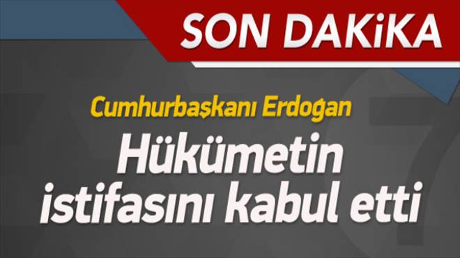  Davutoğlu, Erdoğan`a istifasını sundu 