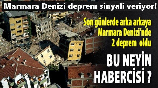 Marmara Denizi deprem sinyali veriyor!