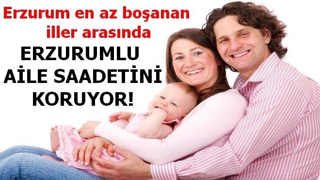Erzurum en az boşanan iller arasında