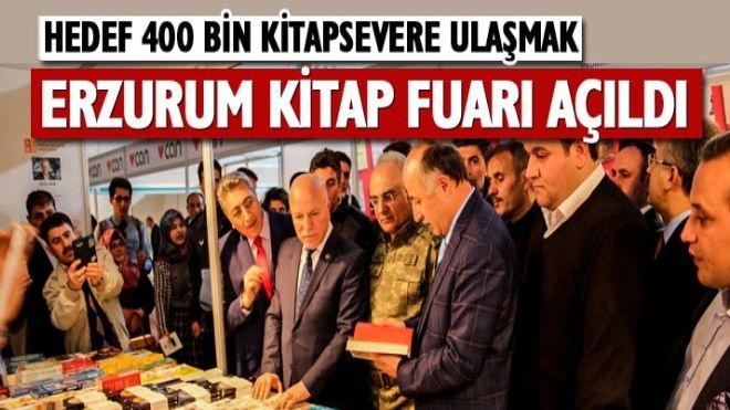 Erzurum Kitap Fuarı açıldı