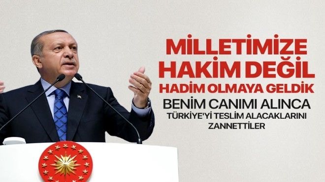 Cumhurbaşkanı Erdoğan: Ya olacağız ya öleceğiz