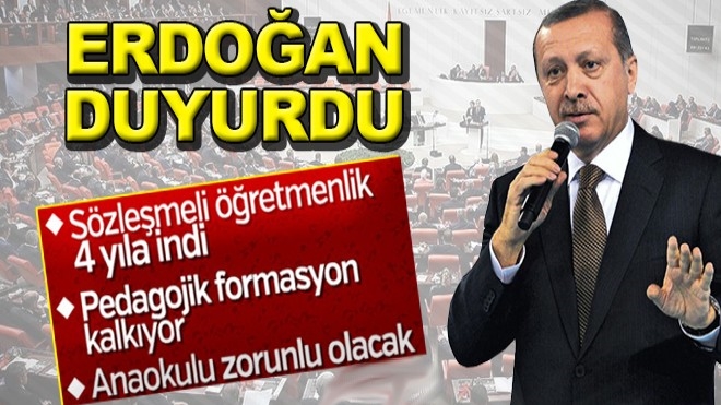 Başkan Erdoğan Eğitimde 2023 Vizyon Belgesi´ni açıkladı