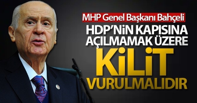 MHP Genel Başkanı Bahçeli: 