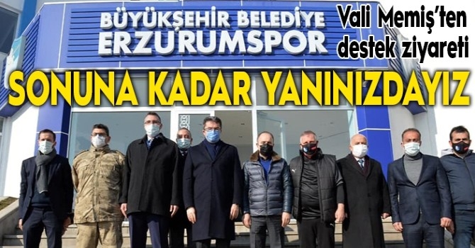 Vali Memiş BB Erzurumspor kulüp tesislerini ziyaret etti