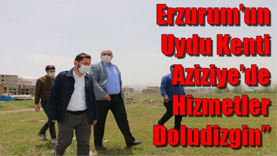 Erzurum’un Uydu Kenti Aziziye’de Hizmetler Doludizgin”