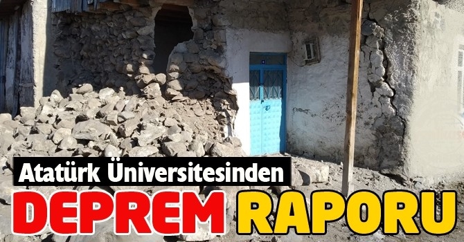 Atatürk Üniversitesi deprem raporu hazırladı