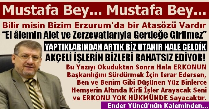 Ender Yüncü Yazdı...! Mustafa Macit