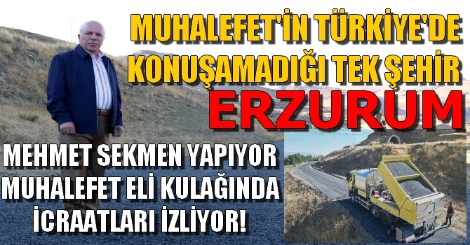 Avrupa’nın son teknoloji asfalt yol yapım makineleri Erzurum’da