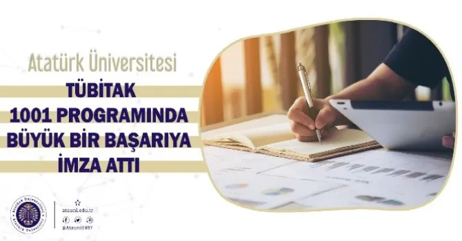 Atatürk Üniversitesi, TÜBİTAK 1001 Programında Büyük Bir Başarıya İmza Attı