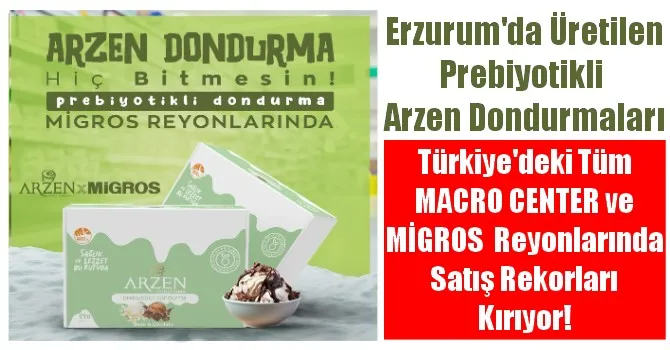 Kılıçoğlu Arzen Dondurmaları sahibi Murat Kılıç, Prebiyotikli dondurmanın faydalarını sıraladı