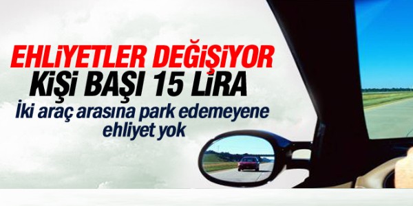 Türkiye`de 24 milyon ehliyet 15 liraya değişecek