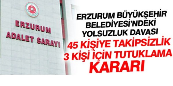 Erzurum Büyükşehir Belediyesi`ndeki `kamu yolsuzluğu` davasında Falaş Gelişme