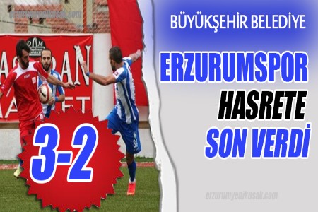 Erzurumspor 3 puanı 3 golle aldı
