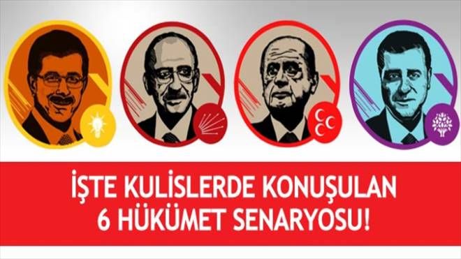 Kulislerde konuşulan 6 hükümet senaryosu!