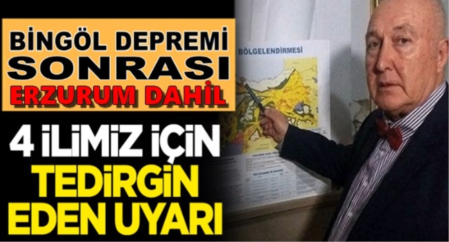 Prof. Dr. Ahmet Ercan, Erzurum Dahil 4 ilimizi uyardı