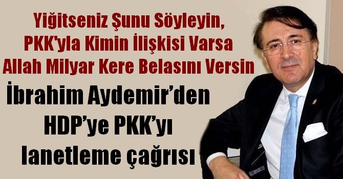 Aydemir’den HDP’e PKK’yı lanetleme çağrısı