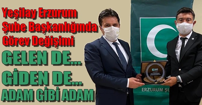 Yeşilay Erzurum Şube Başkanlığında Görev Değişimi