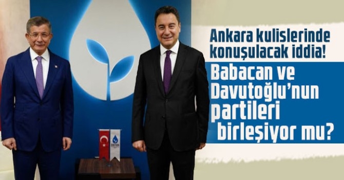 Ankara kulislerinde konuşulacak iddia! Babacan ve Davutoğlu’nun partileri birleşiyor mu?