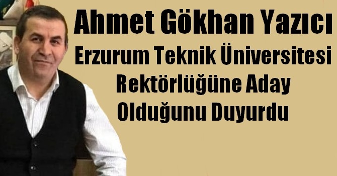 Ahmet Gökhan Yazıcı Adayım Dedi