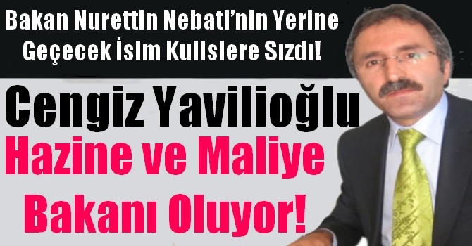 Cengiz Yavilioğlu Hazine ve Maliye Bakanı Oluyor
