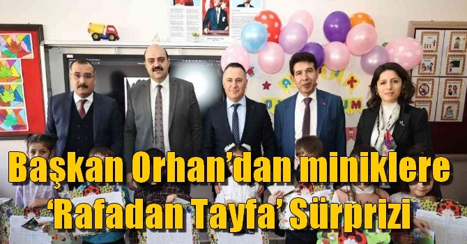 Başkan Orhan’dan miniklere ‘Rafadan Tayfa’ sürprizi