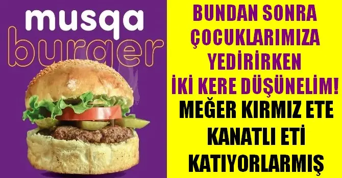 MUSQA BURGERİ ÇOCUKLARIMIZA YEDİRİRKEN İKİ KERE DÜŞÜNELİM!