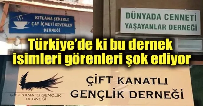 TÜRKİYE’DEKİ İLGİNÇ DERNEKLER  