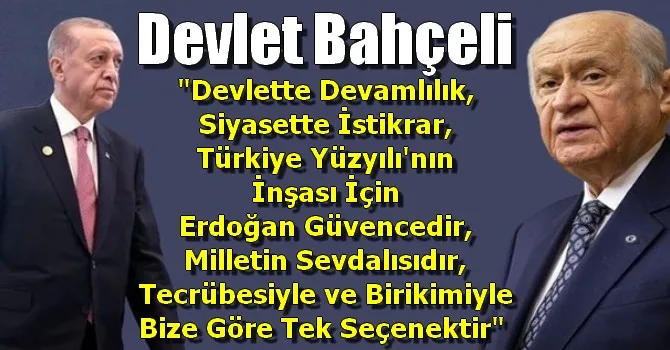 Bahçeli: Türkiye Yüzyılı