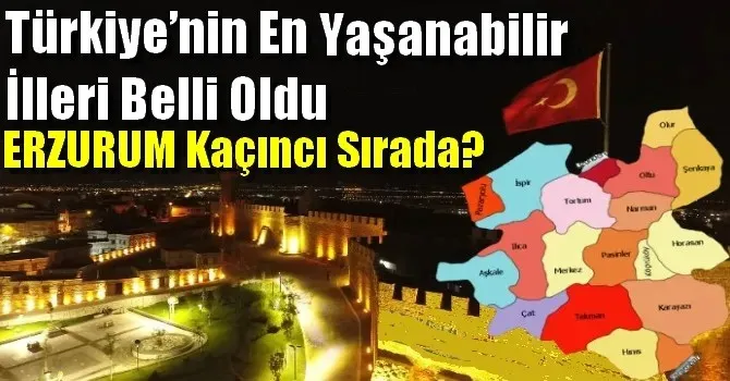 Türkiye’nin En Yaşanabilir İlleri Açıklandı; Peki Erzurum Kaçıncı Sırada