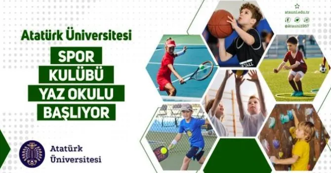 ATATÜRK ÜNİVERSİTESİ SPOR KULÜBÜ YAZ OKULU BAŞLIYOR