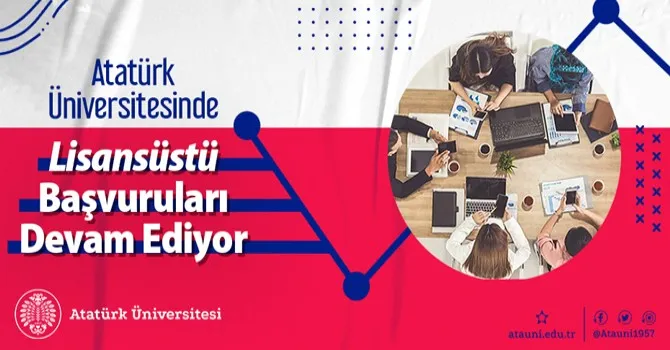 Atatürk Üniversitesi lisansüstü başvuruları devam ediyor