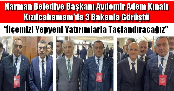 Narman Belediye Başkanı Aydemir Adem Kınalı Aydemir Adem Kınalı, “İlçemizi Yepyeni Yatırımlarla Taçlandıracağız”