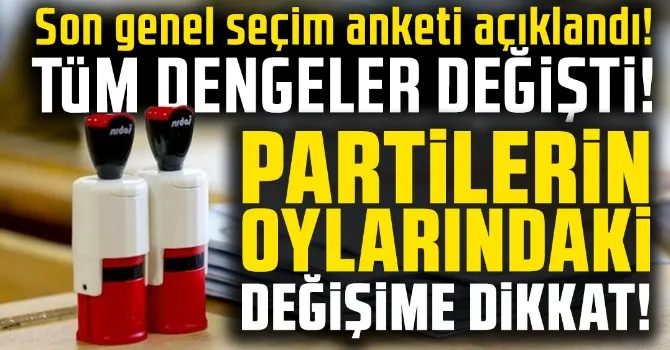 Bu pazar seçim olsa anketinden dikkat çeken sonuçlar: