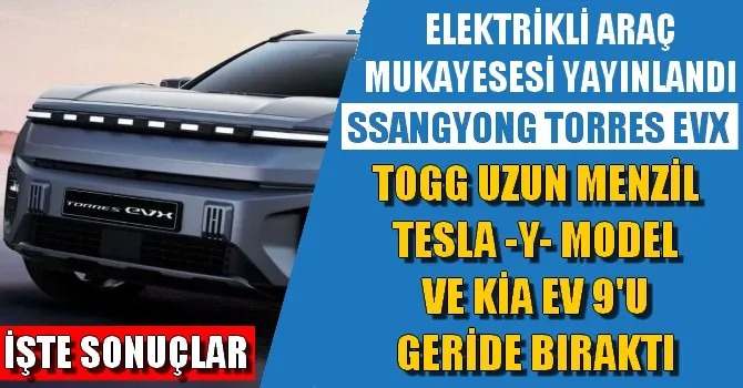 SSANGYONG TORRES EVX RAKİPLERİNİ GERİDE BIRAKTI