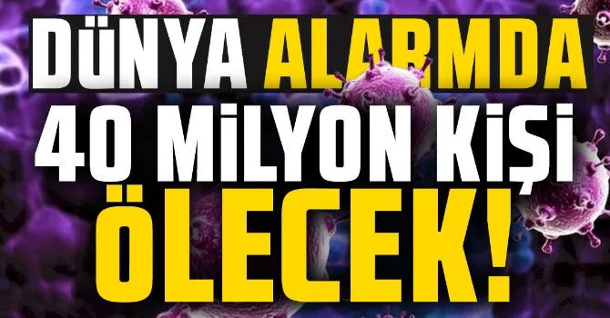 40 milyon kişi hayatını kaybedecek