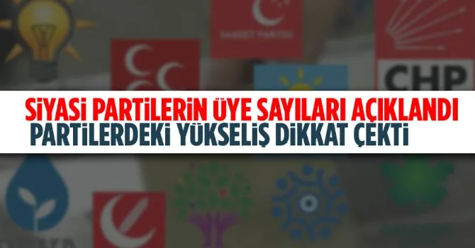 Yargıtay siyasi partilerin üye sayılarını güncelledi: