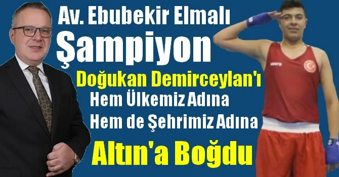 Ebubekir Elmalı Şampiyon