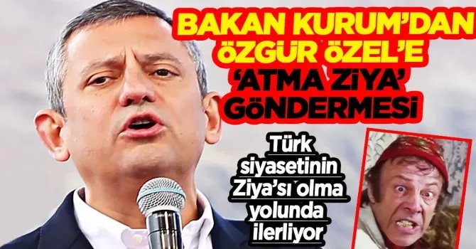 Bakan Kurum’dan Özgür Özel’e 