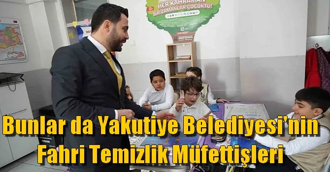 Yakutiye’den çocuklara fahri temizlik müfettişi ünvanı