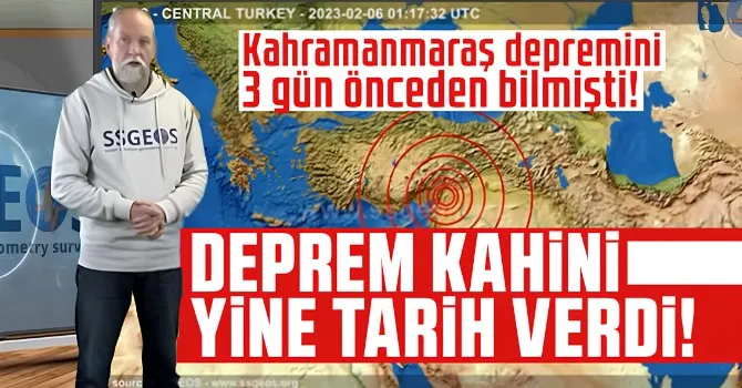 Deprem Kahini yine Türkiye