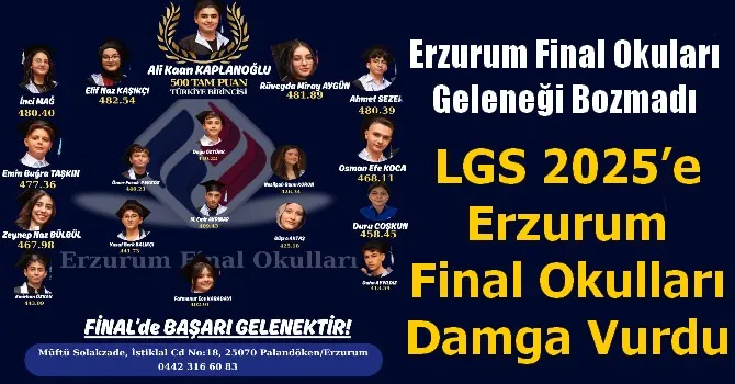 Erzurum Final Okuları Geleneği Bozmadı