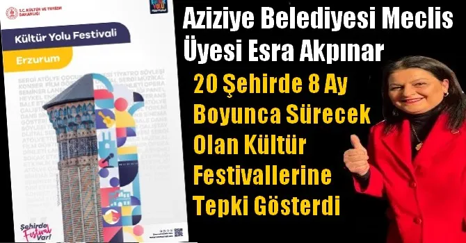 Esra Akpınar, Kültür Festivallerine Tepki Gösterdi