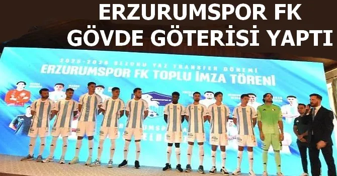 ERZURUMSPOR FK GÖVDE GÖTERİSİ YAPTI