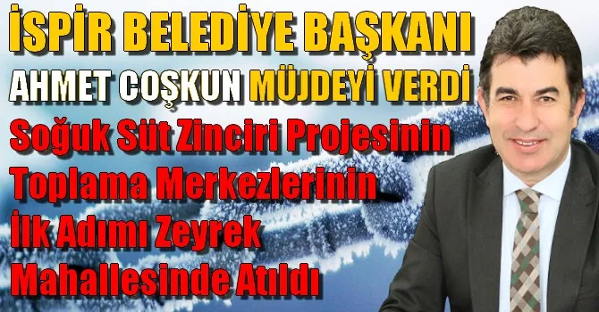 İSPİR BELEDİYE BAŞKANI AHMET COŞKUN MÜJDEYİ VERDİ