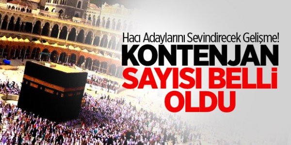 İşte 2015 Yılı Hac Kontenjanı